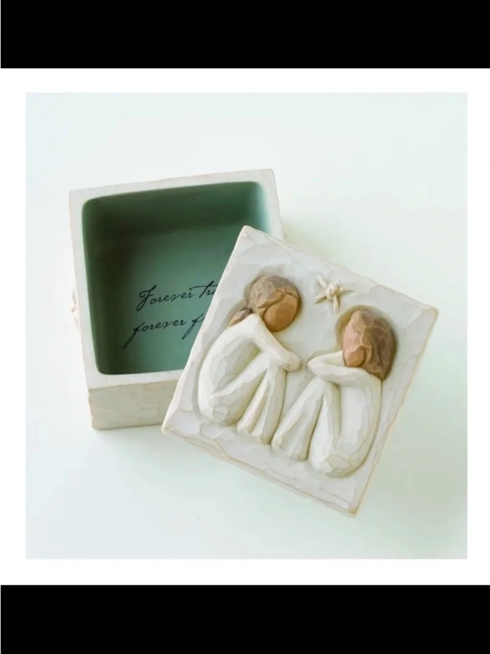 Willow Tree Keepsake Box with Brown Box and White Sculpted Lid - Picture 5 of 5